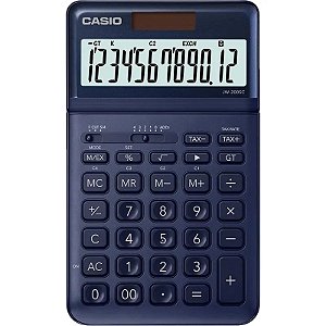 Calculadora Casio JW-200SC-NY Azul - 12 Dígitos, Ideal para Escritórios e Estudantes