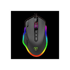 Mouse Gamer T-Dagger Battle RGB com Fio 8000 DPI - Preto T-TGM305 Professional Edition