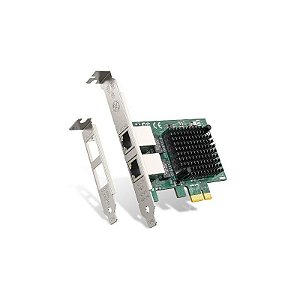 Placa de Rede PCI Expansível Dual RJ45 Gigabit 10/100/1000 Mbps