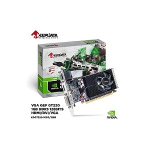 Placa De Vídeo Vga Gt220 1Gb Ddr3 128Bits Keepdata Kdgt220-1Gd3