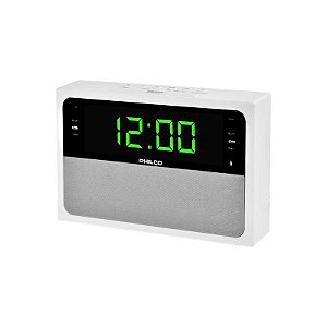 Rádio Relógio Philco Par1018Bt Branco com Bluetooth
