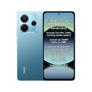 Smartphone Xiaomi Redmi Note 14 LTE Dual SIM 6.67" 8GB RAM 256GB Azul (Global)