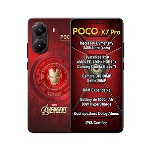 Smartphone Xiaomi Poco X7 Pro 5G Dual SIM 6.67" 12GB RAM 512GB Iron Man Edition Global