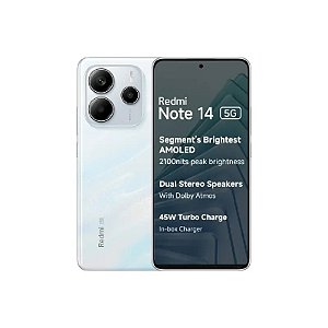 Smartphone Xiaomi Redmi Note 14 5G Dual SIM 6.67" 6GB RAM 128GB Branco (Índia)