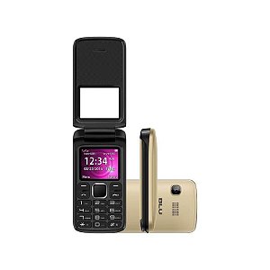 Celular Blu Zoey FLEX 3G Z170L Dual SIM Tela 1.8" Dourado - Garantia 1 Ano no Brasil