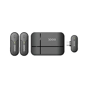Microfone Sem Fio Joog Dual JM3 USB-C para Smartphone