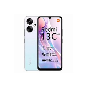 Smartphone Xiaomi Redmi 13C 5G 256GB 8GB RAM Dual SIM Tela 6.74" Branco