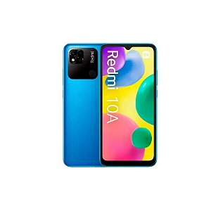 Smartphone Xiaomi Redmi 10A Global 64GB 3GB RAM Dual SIM Tela 6.53" Azul
