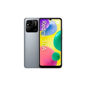 Smartphone Xiaomi Redmi 10A Global 32GB 2GB RAM Dual SIM Tela 6.53" Prata