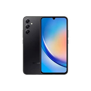 Smartphone Samsung Galaxy A34 5G A346E 128GB 8GB RAM Dual SIM Tela 6.6" Grafite - Caixa Slim