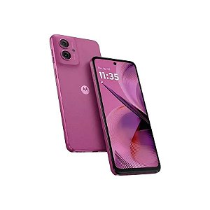 Smartphone Motorola Moto G55 5G XT2435-1 Rosa, 256GB, 8GB RAM, Tela 6.49", Câmeras 50+8MP/16MP, NFC, Nano + eSIM