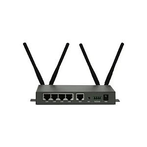 Router Industrial 4G LTE Celular QX520-AW2 com WiFi 2.4G