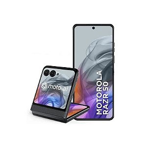 Motorola Razr 50 XT2453-1 NFC Nano + eSIM 256GB/8GB RAM, Tela 6.9", Câmeras 50+13MP/32MP - Koala Grey (CX Slim)