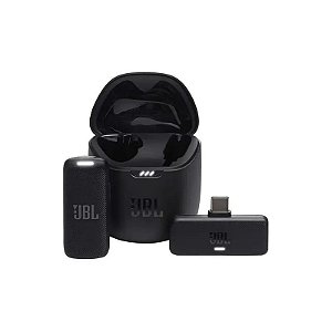 Microfone Lapela JBL Quantum Stream USB-C Sem Fio para Smartphone - Preto