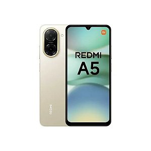 Celular Xiaomi Redmi A5 Dual SIM 128GB/4GB RAM, Tela 6.88", Câmeras 32MP/8MP - Sandy Gold (Global)