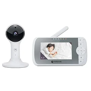 Babá Eletrônica Motorola VM64 1080P com Tela 4.3" Wi-Fi 2.4GHz Branco