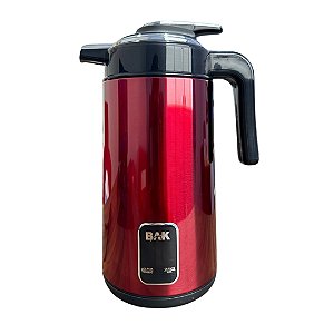Jarra Chaleira Elétrica Inox BAK – 1,8 Litros 110v Vermelha