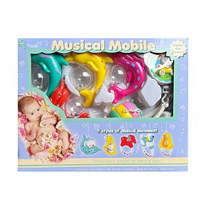 Móbile Infantil Musical Giratório Com Som A corda Golfinho