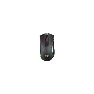 Mouse Gamer Havit MS1001S V2 Snipe Gamenote USB / RGB - Preto / Cinza