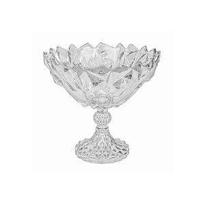 Fruteira Decorativa de Vidro 23.5X22.5CM