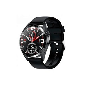 Relógio Smart Tec GT3 Pro Silicone Preto