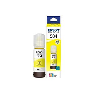 Garrafa de Tinta Epson para Ecotank T504 220 / L4260 70ML - Amarelo