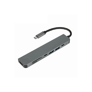 Hub USB Tipo C para HDMI 4K 30Hz 7 em 1 Adaptador HS-H58
