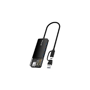 Hub FTX CT-HUBT3-PB - USB/USB-C - 4XUSB/USB-C - Preto
