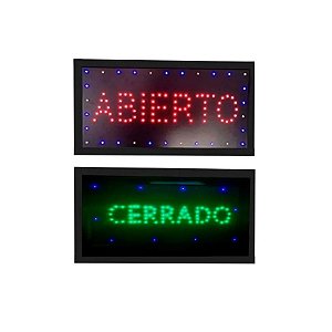 Painel LED "Aberto-Fechado" 480*250MM