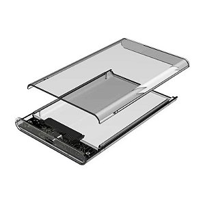 Gaveta Satellite AX-250 para HDD 2,5" SATA USB-C 3.0 Transparente (Até 1TB)