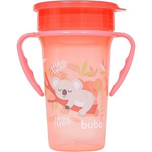 Vaso 360 antiderramamento com alça coala Buba 11837