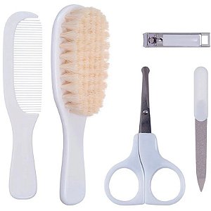 Kit cuidado escova pente tesoura e corta unhas Buba 13611
