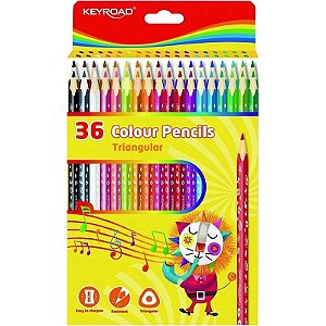 Jogo de lápis de cor Keyroad - KR972503 (36 cores)