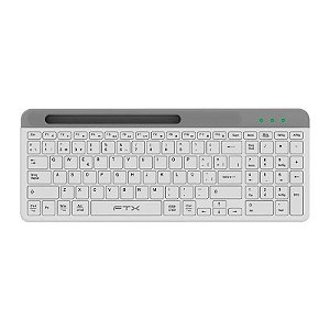 Teclado Sem Fio FTX Bluetooth FTXB105 - Branco