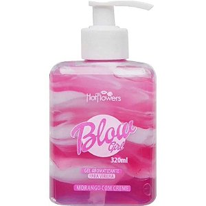 Gel Aromatizante Besable Hot Flores Morango com creme 320mL