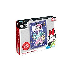 Quebra-Cabeças Minnie Mouse Disney Roda - 11152 (100 Peças)