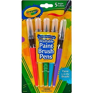 Marca-texto Pincel Crayola Caneta de Pincel Lavável 54-6201 (5 unidades)