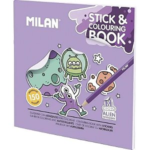 Livro para colorir com adesivos 54218GS06 - Invasão Alienígena