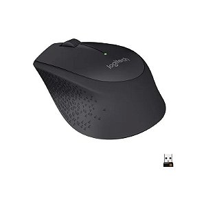 Mouse Logitech M280 910-004284 - Sem Fio - 1000 Dpi - 3 Botões - Preto