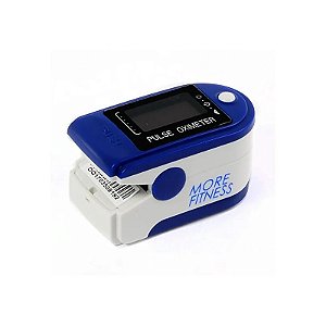 Oxímetro de Dedo More Fitness MF-417 a Pilha - Azul Escuro/Branco
