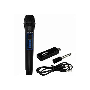 Microfone Sem Fio Megastar MICWR8B - Preto