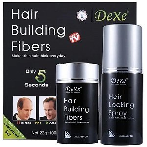 Spray Fixador de Fibras Capilares Dexe Hair Building (Preto)