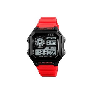 Relógio Masculino Digital Skmei 1299 Vermelho