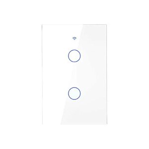 Interruptor Smart Touch Moes WS-US2-LW-110N Wi-Fi/RF/Alexa - Branco