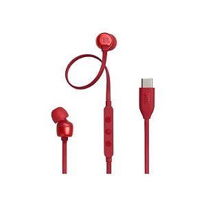 Fone de Ouvido JBL Tune 310C USB-C - Vermelho