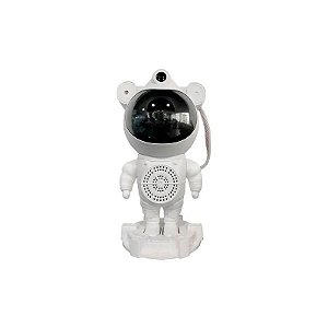 Projetor de Luz Astronauta DS-12618 - Céu Estrelado - com Controle - Bivolt - Branco