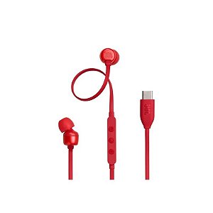 Fone de Ouvido JBL Tune 310C - USB-C - Vermelho