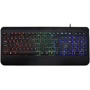 Teclado MTEK para PC KB-7701LR USB Porto Preto