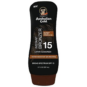 Loção Bronzeadora Australian Gold Instant Bronzer FPS15 - 237mL