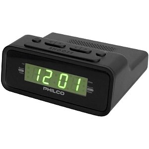 Rádio Relógio Philco Dual Alarm Clock PAR1006-GR FM Bivolt 50-60Hz
